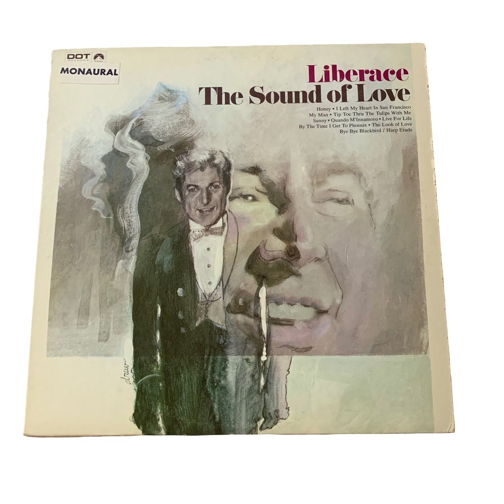 Liberace The Sound of Love Vinyl LP Dot Records DLP 25901 Monaural 1968 Pop